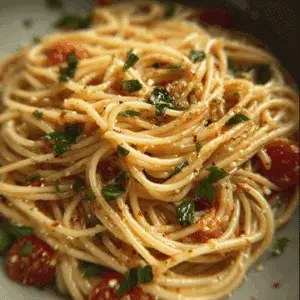 Garlic Butter Tomato Pasta