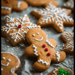 Gingerbread Cookies with Browned Butter