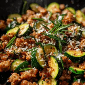 Ground Turkey & Zucchini Skillet