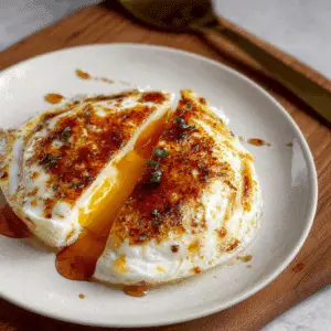 Hot Honey Mozzarella Eggs