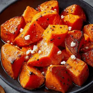 Hot Honey Roasted Sweet Potatoes