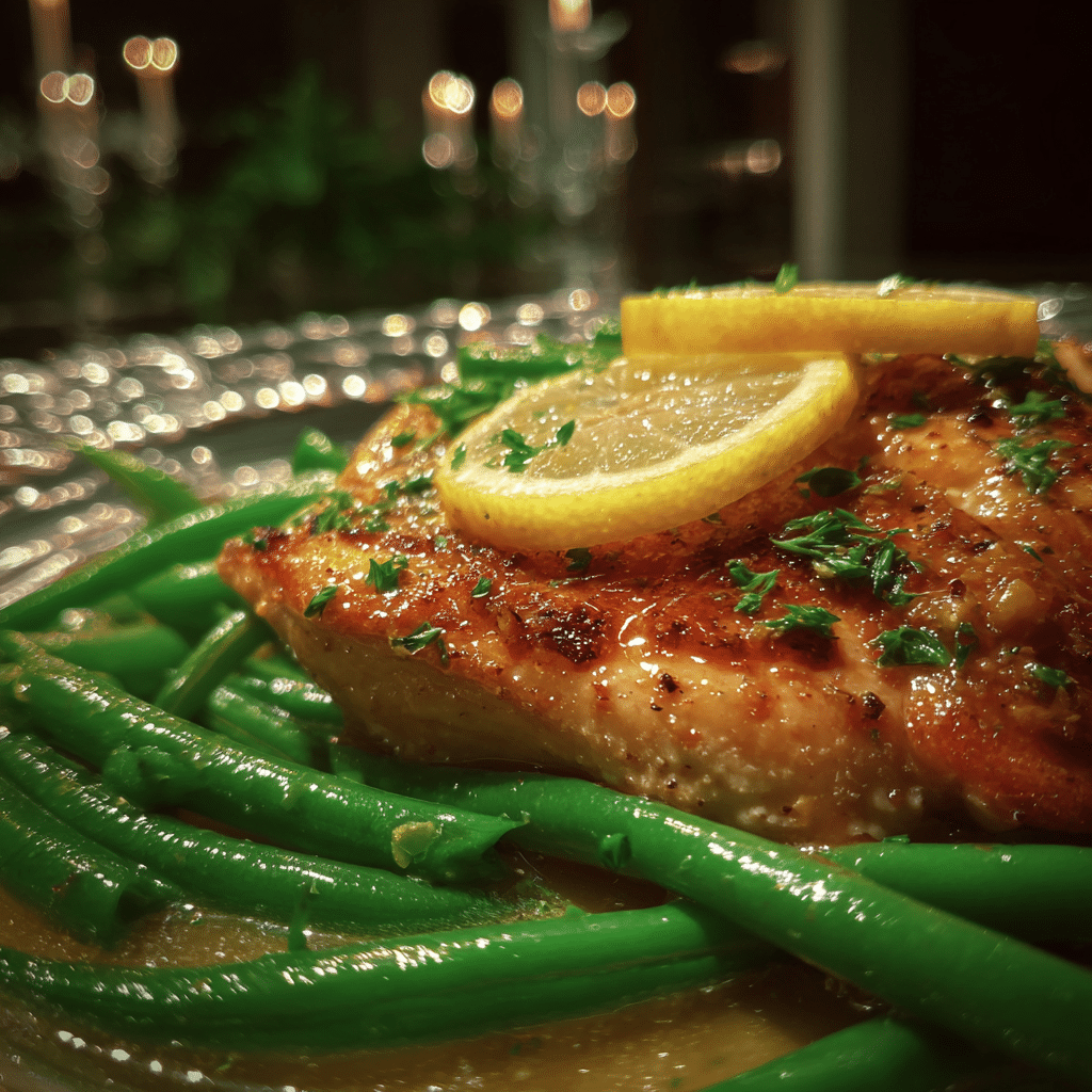 Lemon Chicken and Green Beans