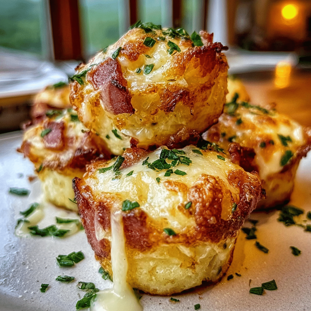 Mashed Potato Puffs with Bacon