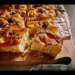 No Knead Focaccia Bread