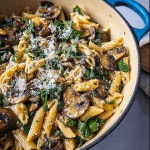 Spinach Mushroom Pasta