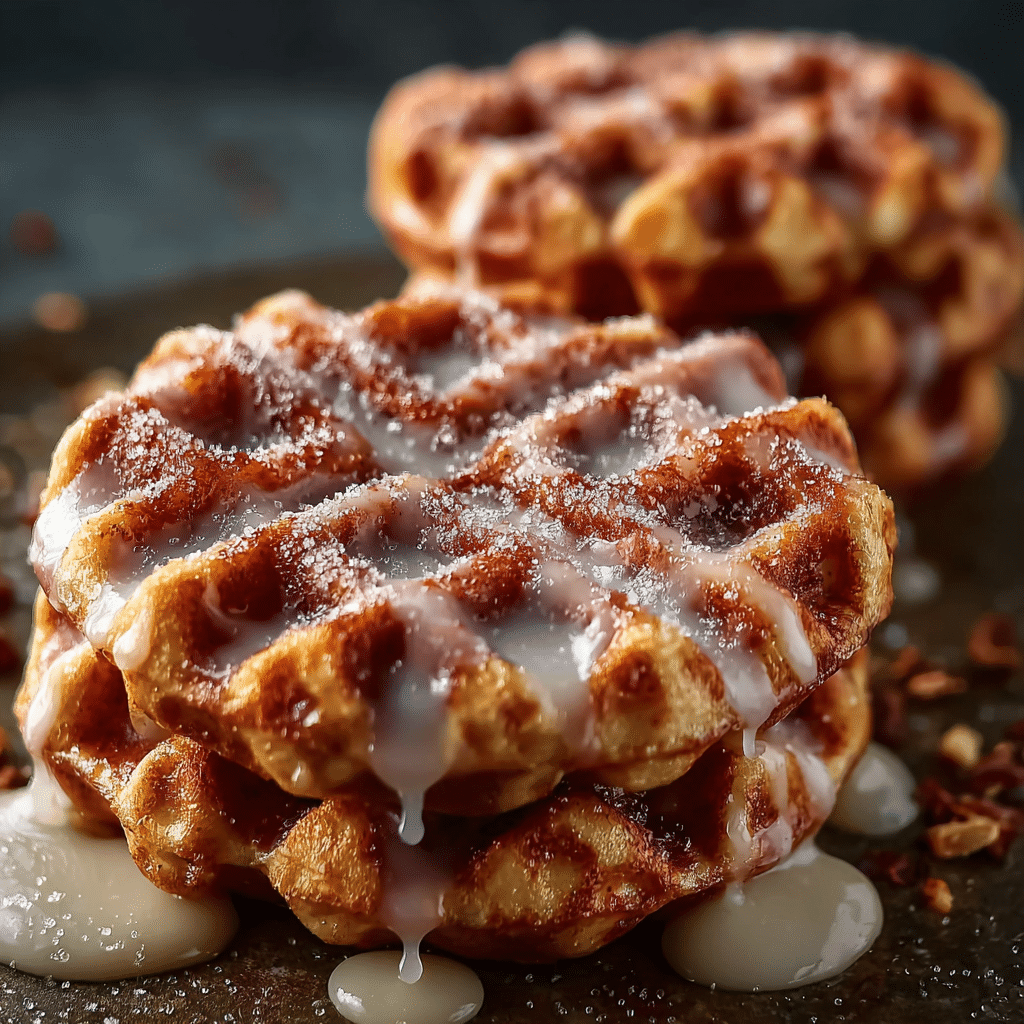 Apple Fritter Waffle Donuts – Easy Apple Dessert with a Sweet Glaze