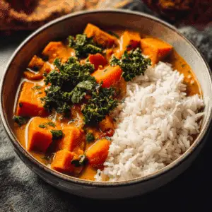 Cozy Vegan Sweet Potato Curry with Coconut Milk