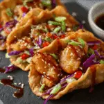 Crispy Chicken Wonton Tacos