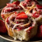 Easy Strawberry Cheesecake Sweet Rolls