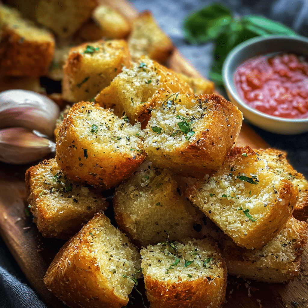 Garlic Parmesan Bread Bites – Buttery & Addictively Good!