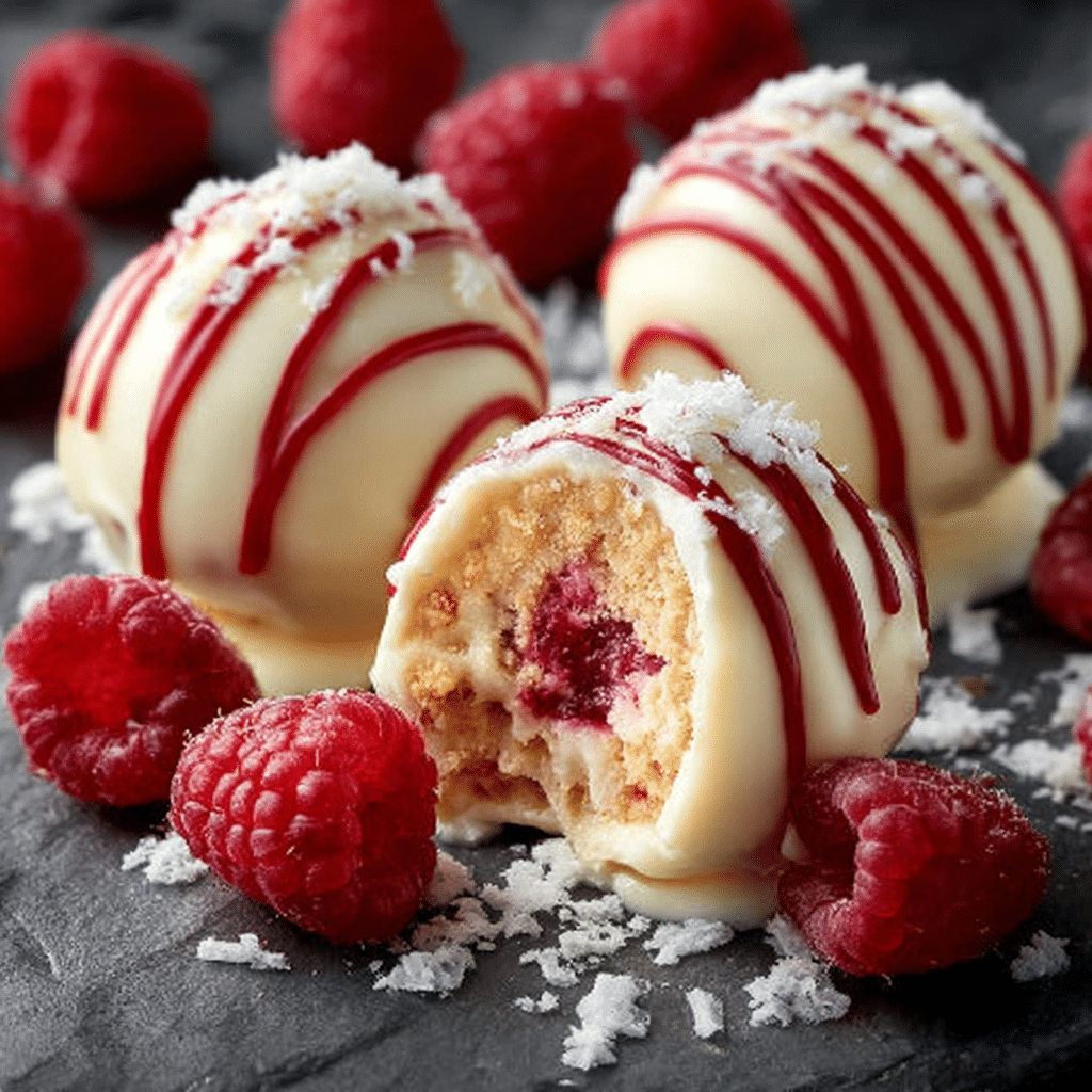 Irresistible White Chocolate Raspberry Cheesecake Balls Recipe