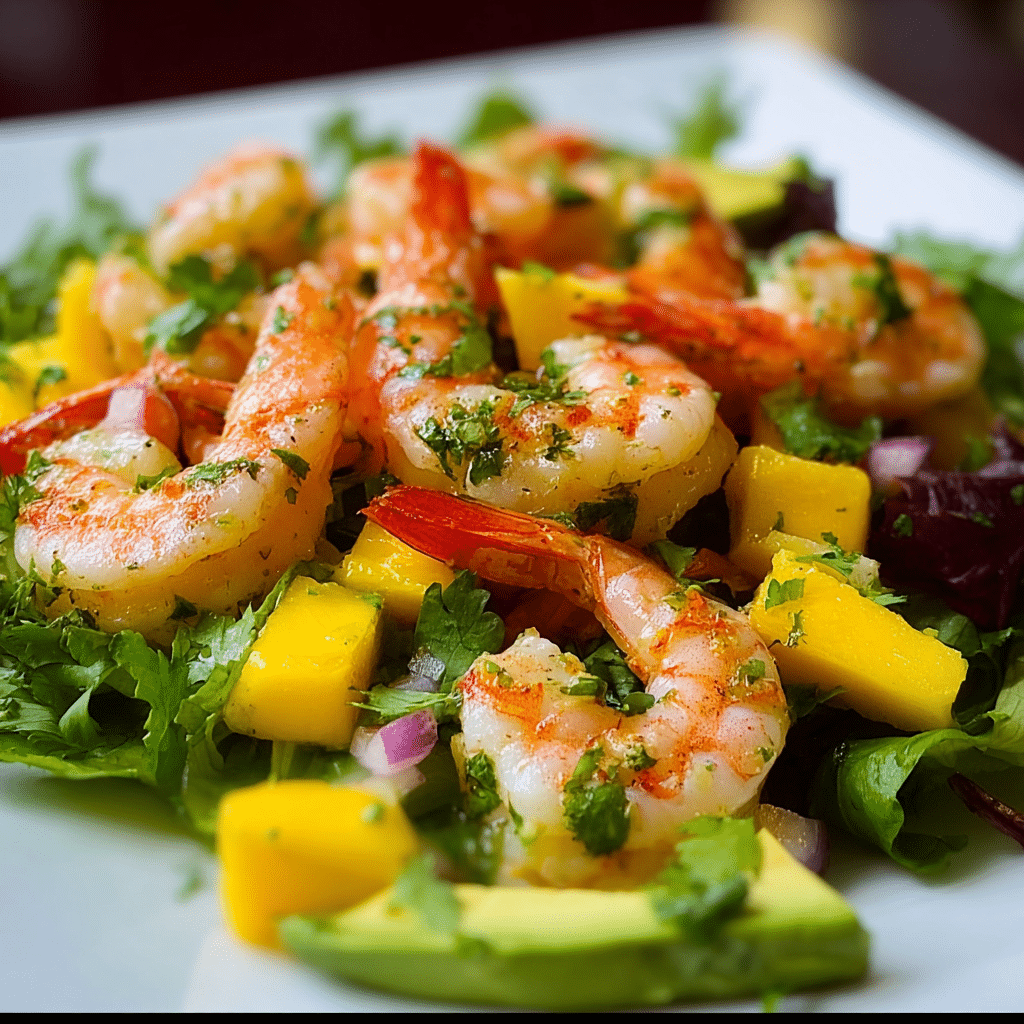 Mango Pineapple Shrimp Salad
