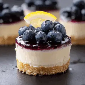 Mini Blueberry Lemon Cheesecake