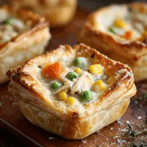 Mini Chicken Pot Pies with Crescent Roll Crust