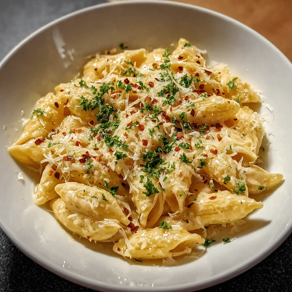 One Pot Creamy Garlic Pasta