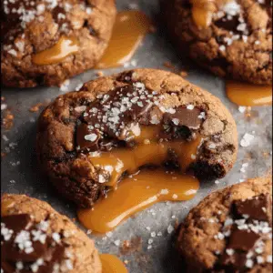 Salted Caramel Chocolate Cookie Recipe: Gourmet Dessert
