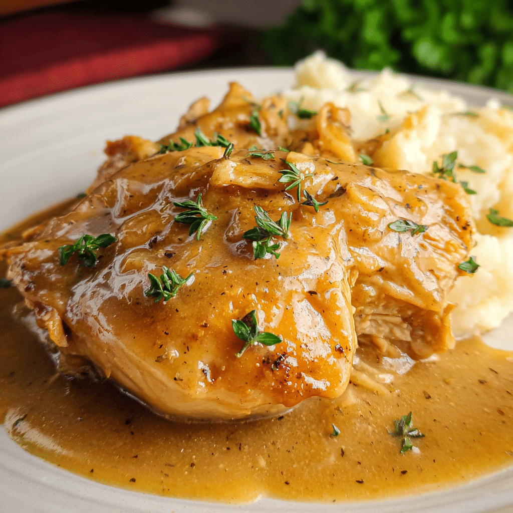 Slow Cooker Chicken and Gravy