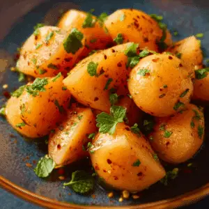 Spicy Cantaloupe Bites