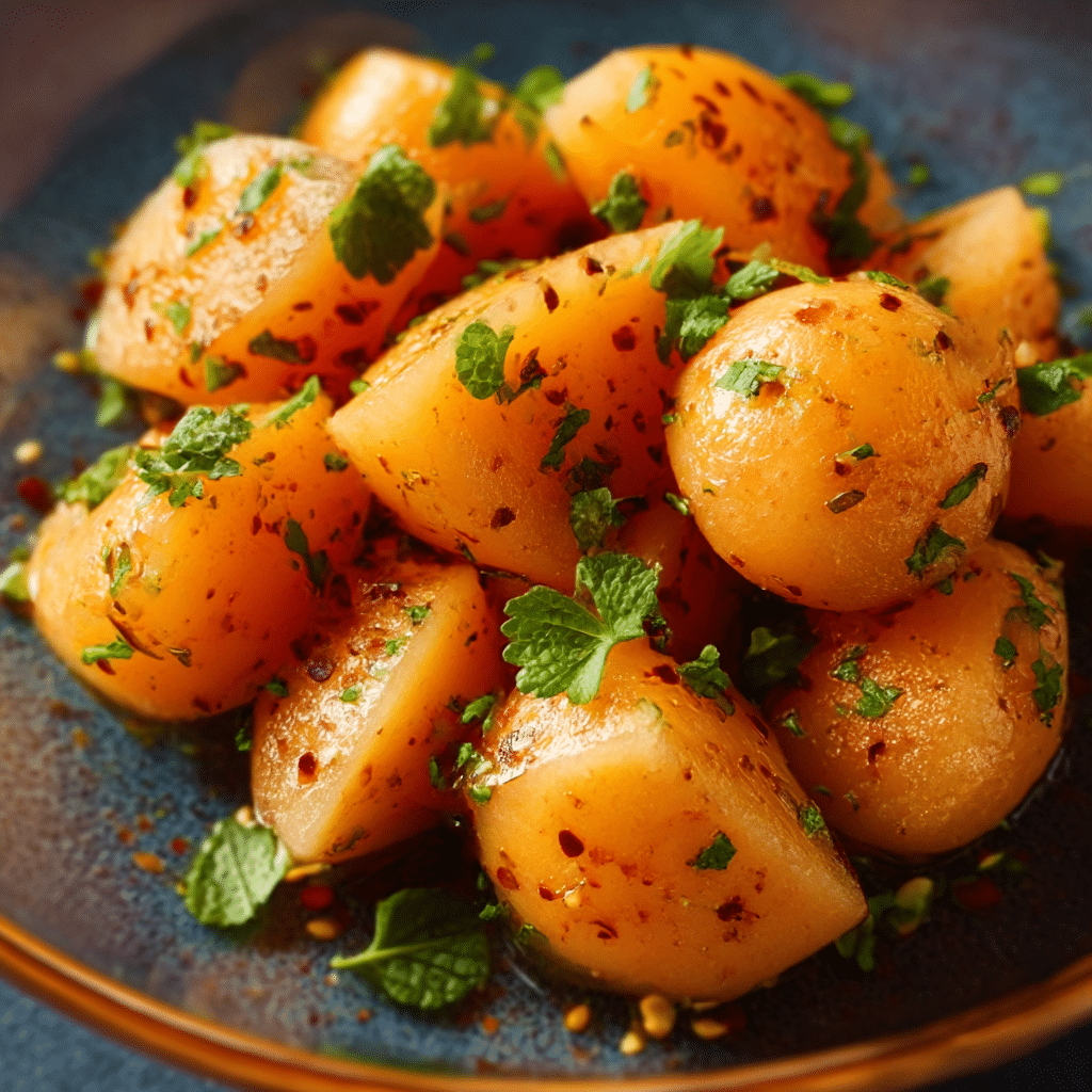 Spicy Cantaloupe Bites