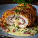 Crispy creamy chicken cordon bleu
