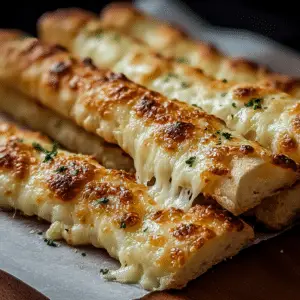Homemade Cheesy Breadsticks