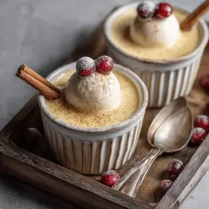 Homemade Eggnog Pudding