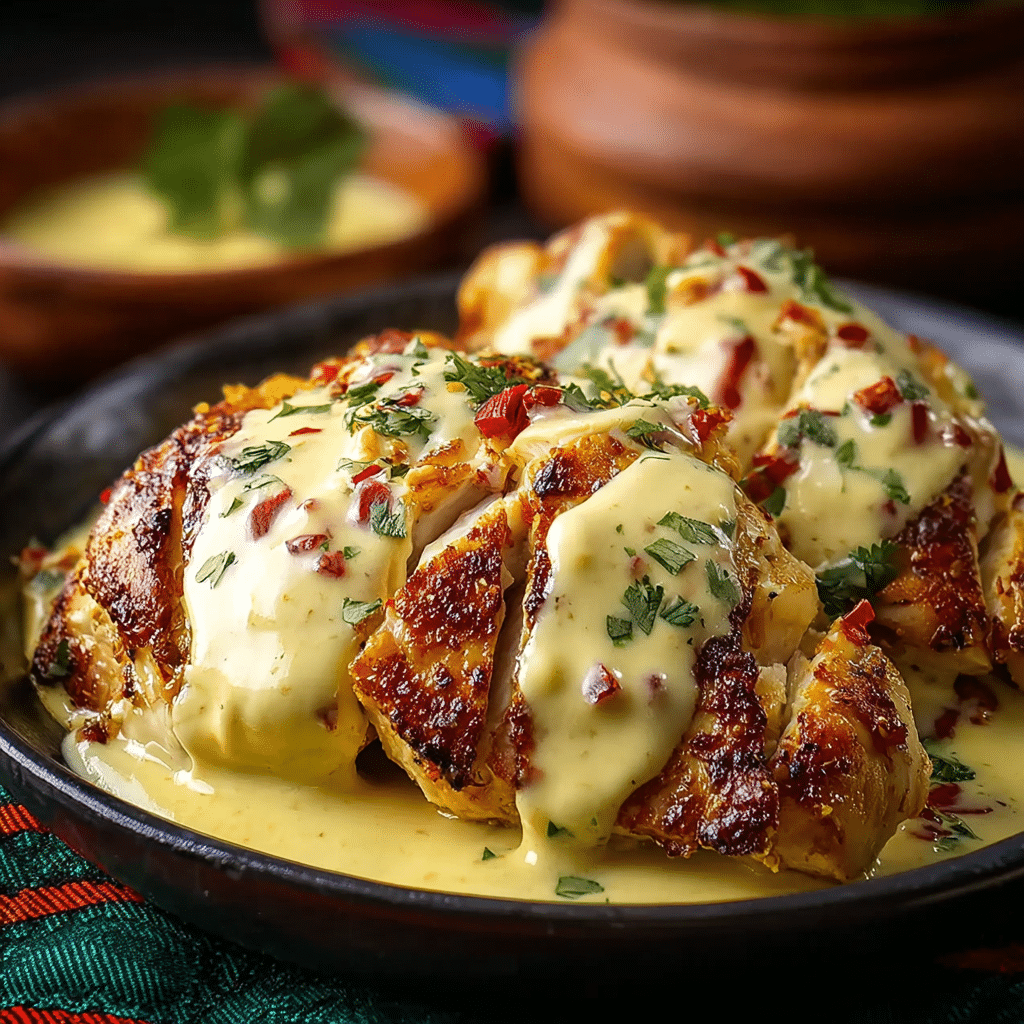 Mexican Chicken with Cheese Sauce Recipe