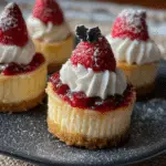 Mini Christmas Cheesecakes