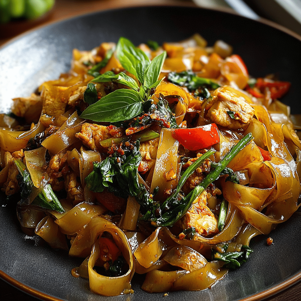 Street Style Thai Drunken Noodles