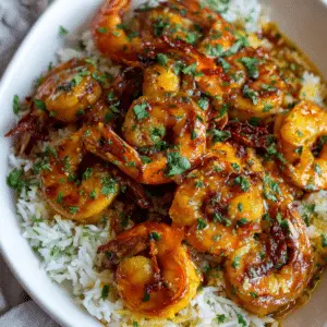Honey Turmeric Shrimp with Rice
