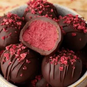 Chocolate Raspberry Truffles