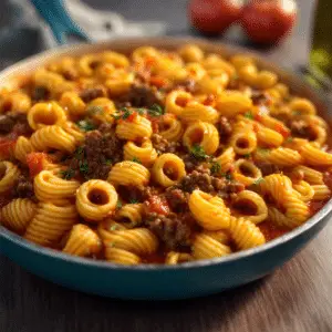 Ground Beef Pasta In Tomato Sauce