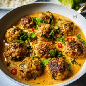 Creamy Coconut Curry Meatballs
