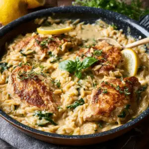 Creamy Lemon Chicken Orzo