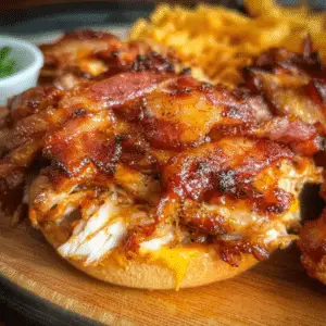 Slow Cooker BBQ Bacon Chicken